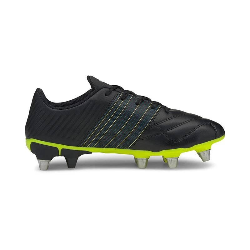 Puma Men's Avant 2.1 Rugby Boots Black / White / Yellow Alert 2 Puma Men's Avant 2.1 Rugby Boots Black / White / Yellow Alert - Image 2