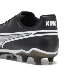 Puma King Match Play FG/AG Men's Football Boots Black / White -Outdoor Clothing Store 107570 01 bv