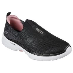 Skechers Women's Go Walk 6 - Glimmering Slip-On Runners Black / White 7 Skechers Women's Go Walk 6 - Glimmering Slip-On Runners Black / White -Outdoor Clothing Store 124502 bkpk large