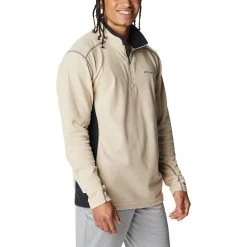 Columbia Men's Klamath Range™ II Half Zip Ancient Fossil / Black -Outdoor Clothing Store 1352472 271 a3 presethigh res jpeg 300 dpi