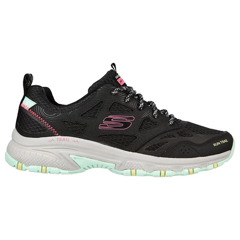 Skechers Women's Hillcrest Pure Escapade Walking Shoes Black Leather / Mesh / Multi Trim 1 Skechers Women's Hillcrest Pure Escapade Walking Shoes Black Leather / Mesh / Multi Trim