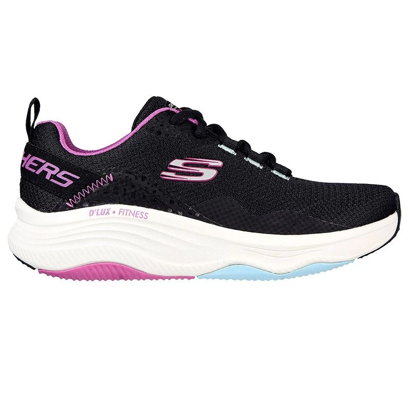 Skechers Women's D'Lux Fitness - Roam Free Runners Black / Multi Trim 1 Skechers Women's D'Lux Fitness - Roam Free Runners Black / Multi Trim