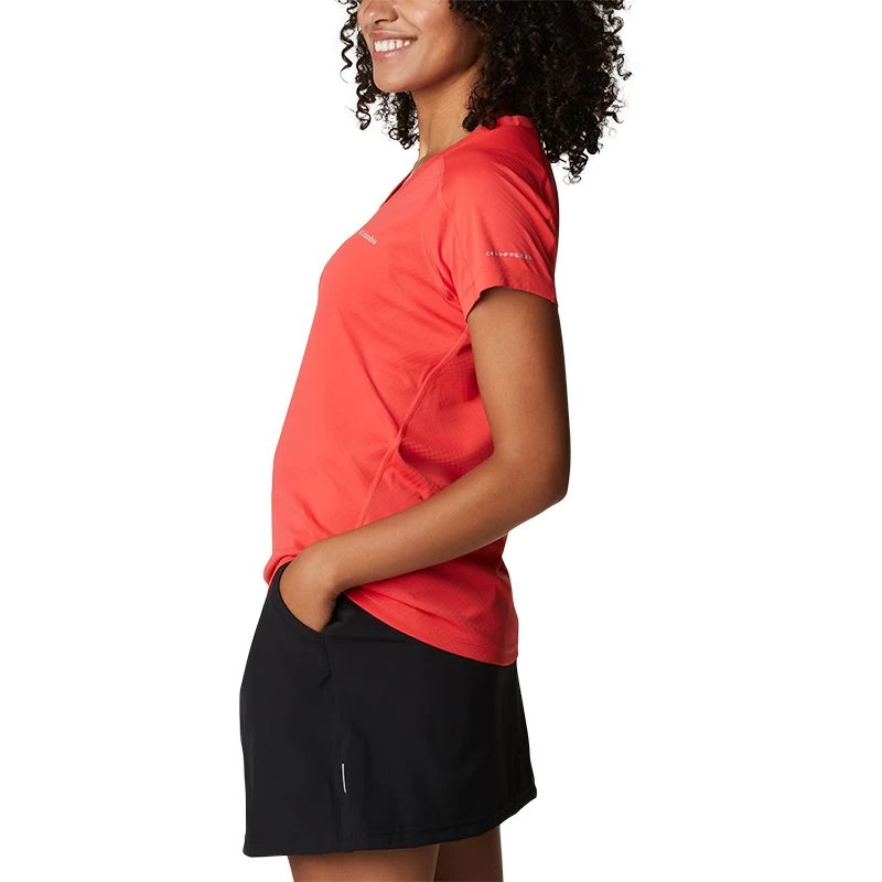 Columbia Women's Zero Rules™ T-Shirt Red 2 Columbia Women's Zero Rules™ T-Shirt Red - Image 2