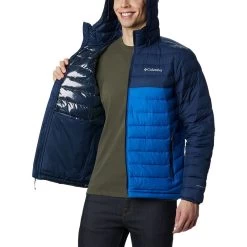 Columbia Men's Powder Lite™ Hooded Jacket Bright Indigo -Outdoor Clothing Store 1693931 432 a3
