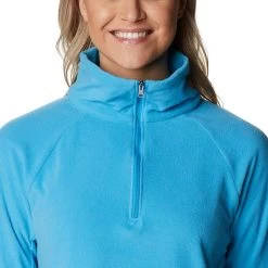 Columbia Women's Glacial™ IV Half Zip Fleece Blue Chill -Outdoor Clothing Store 1802201 422 a2 presethigh res jpeg 300 dpi