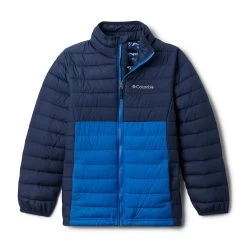 Columbia Kids' Powder Lite™ Jacket Collegiate Navy / Bright Indigo