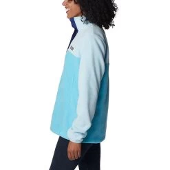 Columbia Women's Benton Springs™ 1/2 Snap Pullover Spring Blue / Dark Sapphire -Outdoor Clothing Store 1860991 404 a1 presethigh res jpeg 300 dpi