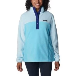 Columbia Women's Benton Springs™ 1/2 Snap Pullover Spring Blue / Dark Sapphire