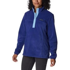 Columbia Women's Benton Springs™ 1/2 Snap Pullover Dark Sapphire / Vista Blue
