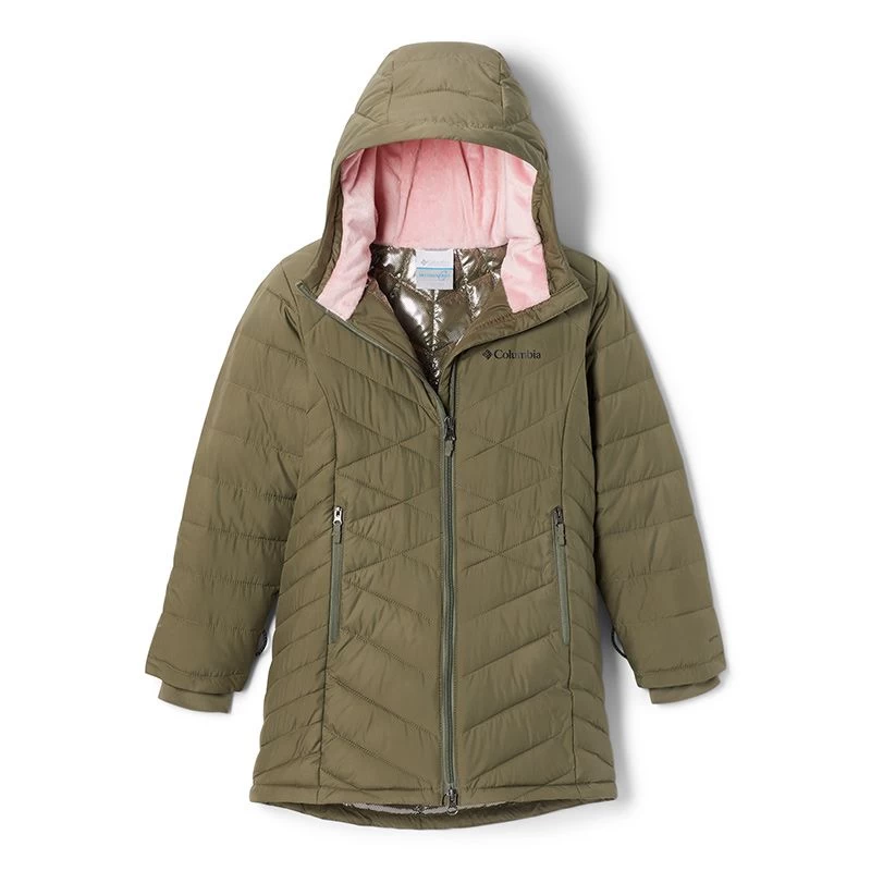 Columbia Kids' Heavenly Long Jacket Stone Green 1 Columbia Kids' Heavenly Long Jacket Stone Green