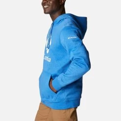 Columbia Men's Trek™ Hoodie Bright Indigo Heather / Csc Stacked Logo -Outdoor Clothing Store 1957913 434 a1