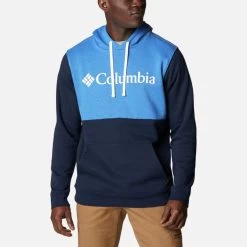Columbia Men's Trek™ Colourblock Hoodie Collegiate Navy / Bright Indigo Heather