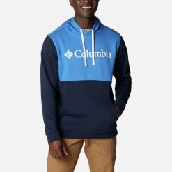 Columbia Men's Trek™ Colourblock Hoodie Collegiate Navy / Bright Indigo Heather -Outdoor Clothing Store 1976931 466 f p000