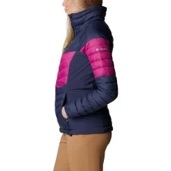 Columbia Women's Powder Pass™ Down Jacket Nocturnal / Wild Fuchsia -Outdoor Clothing Store 1989432 466 a1 1