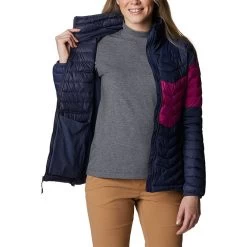 Columbia Women's Powder Pass™ Down Jacket Nocturnal / Wild Fuchsia -Outdoor Clothing Store 1989432 466 a3 1