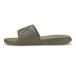 Puma Men's Popcat 20 Sliders Olive / Black