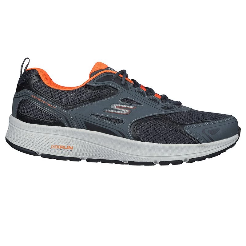 Skechers Men's Go Run Consistent Running Shoes Grey / Orange 1 Skechers Men's Go Run Consistent Running Shoes Grey / Orange