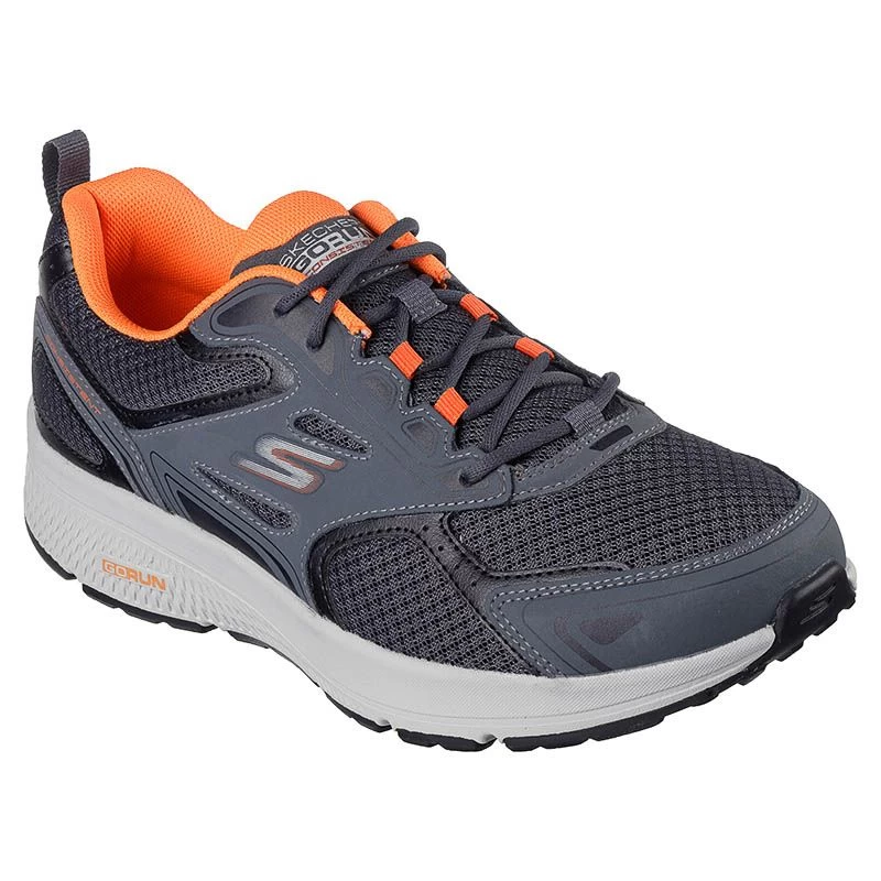 Skechers Men's Go Run Consistent Running Shoes Grey / Orange 3 Skechers Men's Go Run Consistent Running Shoes Grey / Orange - Image 3