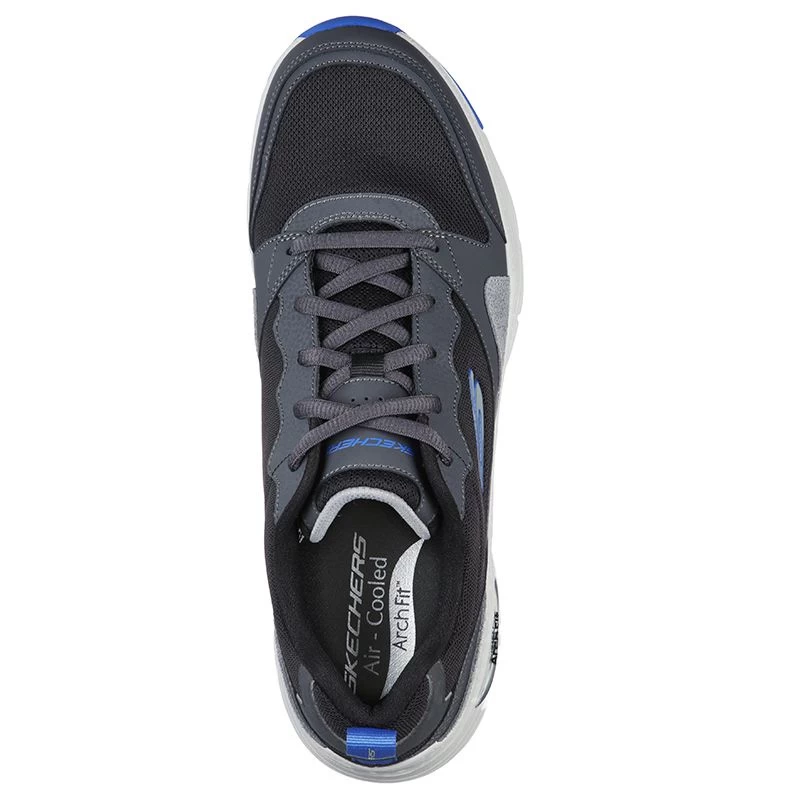 Skechers Men's Arch Fit Overlay Trainers Black / Grey 4 Skechers Men's Arch Fit Overlay Trainers Black / Grey - Image 4