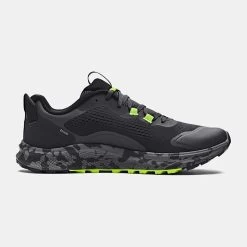 Under Armour Men's Charged Bandit TR 2 Running Shoes Jet Grey / Black / Lime Surge
