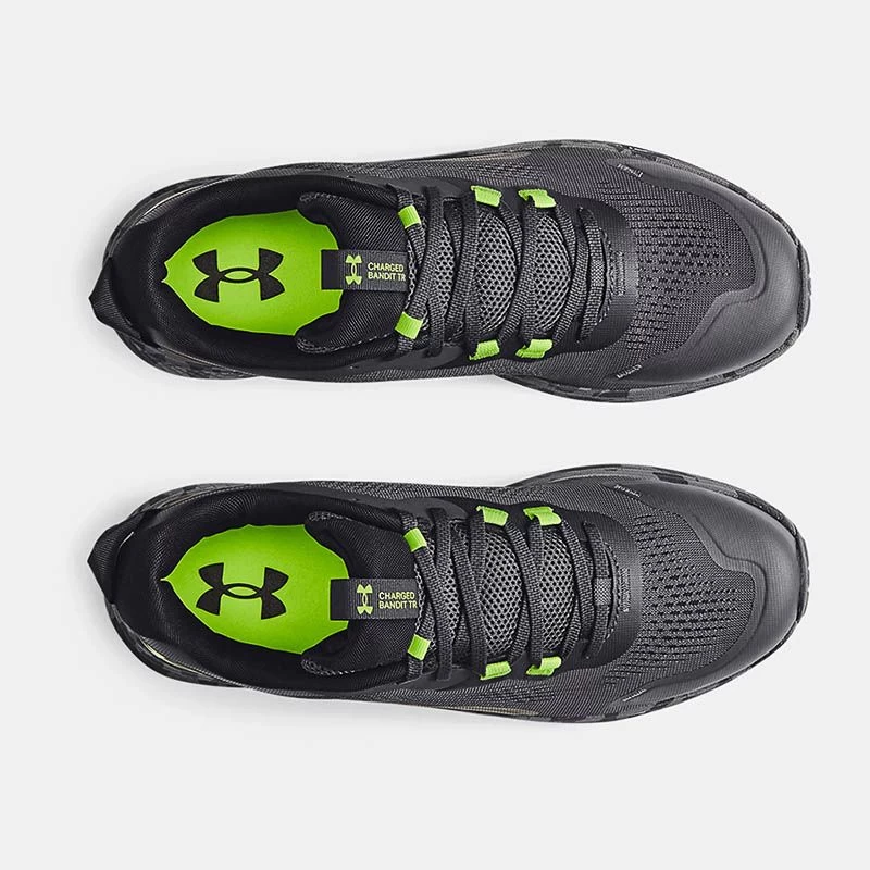 Under Armour Men's Charged Bandit TR 2 Running Shoes Jet Grey / Black / Lime Surge 5 Under Armour Men's Charged Bandit TR 2 Running Shoes Jet Grey / Black / Lime Surge - Image 5
