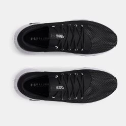 Under Armour Men's Charged Vantage 2 Running Shoes Black / Black / White -Outdoor Clothing Store 3024873 001 toe