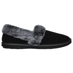 Skechers Women's Cozy Campfire Team Toasty Slippers Black / Grey
