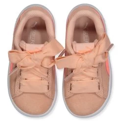 Puma Kids' Smash V2 Infant Ribbon Trainer Peach / White -Outdoor Clothing Store 366005 inf 3