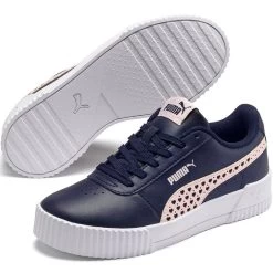 Puma Kids' Carina Runner Heart Junior Runners Peacoat / Rosewater