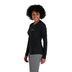 Berghaus Women's 24/7 Long Sleeve Crew Base Layer Black -Outdoor Clothing Store 4 a001069bp6 c