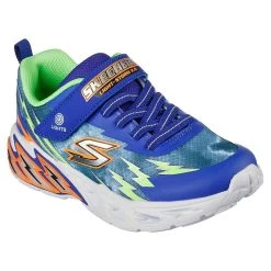 Skechers Kids' Light Storm 2.0 Junior Runners Blue / Lime -Outdoor Clothing Store 400150l bllm large