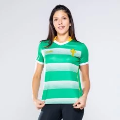 Celtic Cross Hooped Women's Jersey Green / Amber