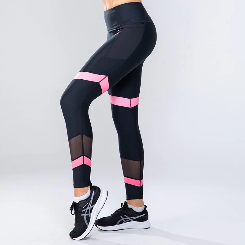 Women's Savannah 7/8 Leggings Black / Pink 2 Women's Savannah 7/8 Leggings Black / Pink - Image 2