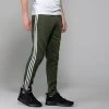 Men's Trigger Fleece Skinny Tracksuit Bottoms Khaki
