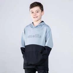 Kids' Cody Hybrid Pullover Hoodie Grey / Black / Red
