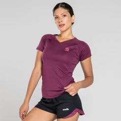 Women's Madison V-Neck T-Shirt Purple