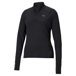 Puma Women's Favourite 1/4 Zip Running Top Black 9 Puma Women's Favourite 1/4 Zip Running Top Black -Outdoor Clothing Store 520184 01