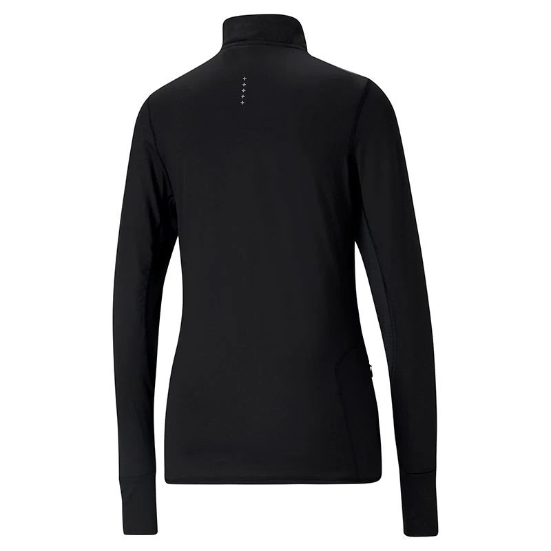 Puma Women's Favourite 1/4 Zip Running Top Black 5 Puma Women's Favourite 1/4 Zip Running Top Black - Image 5