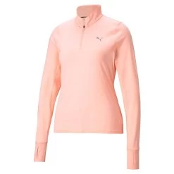 Puma Women's Favourite 1/4 Zip Running Top Electro Peach