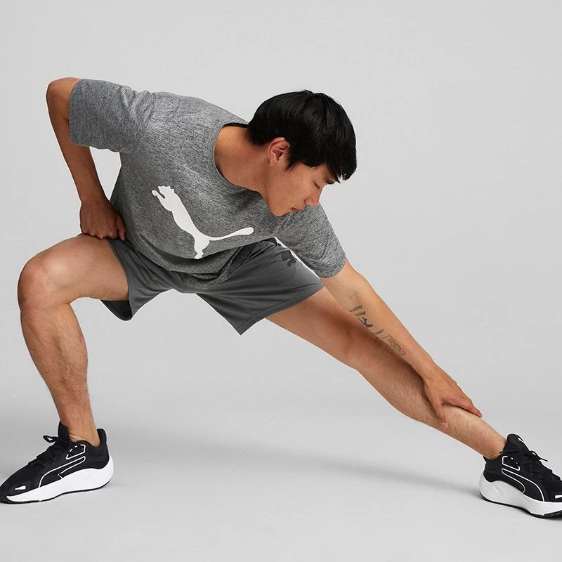 Puma Men's Favourite Heather Cat Training T-Shirt Black Heather 3 Puma Men's Favourite Heather Cat Training T-Shirt Black Heather - Image 3