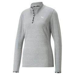 Puma Women's Strong Quarter Zip Top Griffin Heather