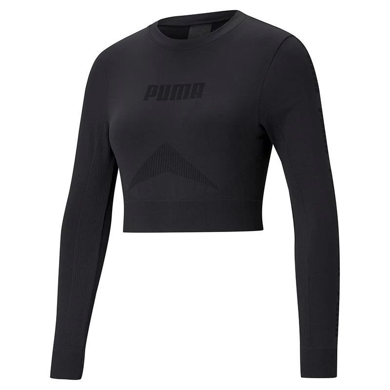 Puma Women's Evostripe Long Sleeve Training Top Puma Black 4 Puma Women's Evostripe Long Sleeve Training Top Puma Black - Image 4