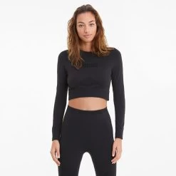 Puma Women's Evostripe Long Sleeve Training Top Puma Black