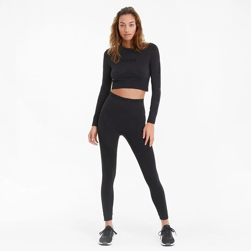 Puma Women's Evostripe Long Sleeve Training Top Puma Black 3 Puma Women's Evostripe Long Sleeve Training Top Puma Black - Image 3