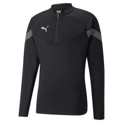 Puma Men's TeamFINAL Training Quarter Zip Top Black / Smoked Pearl / Silver