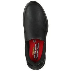 Skechers Men's Work Relaxed Fit®: Nampa - Groton SR Slip-On Runners Black / Black -Outdoor Clothing Store 77157ec blk b large