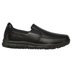 Skechers Men's Work Relaxed Fit®: Nampa - Groton SR Slip-On Runners Black / Black