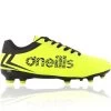 Aluna Firm Ground Laced Football Boots Yellow / Black