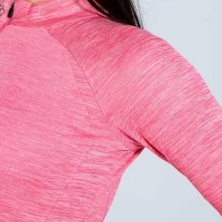 Women's Madison Half Zip Midlayer Top Pink 9 Women's Madison Half Zip Midlayer Top Pink -Outdoor Clothing Store am3a0075