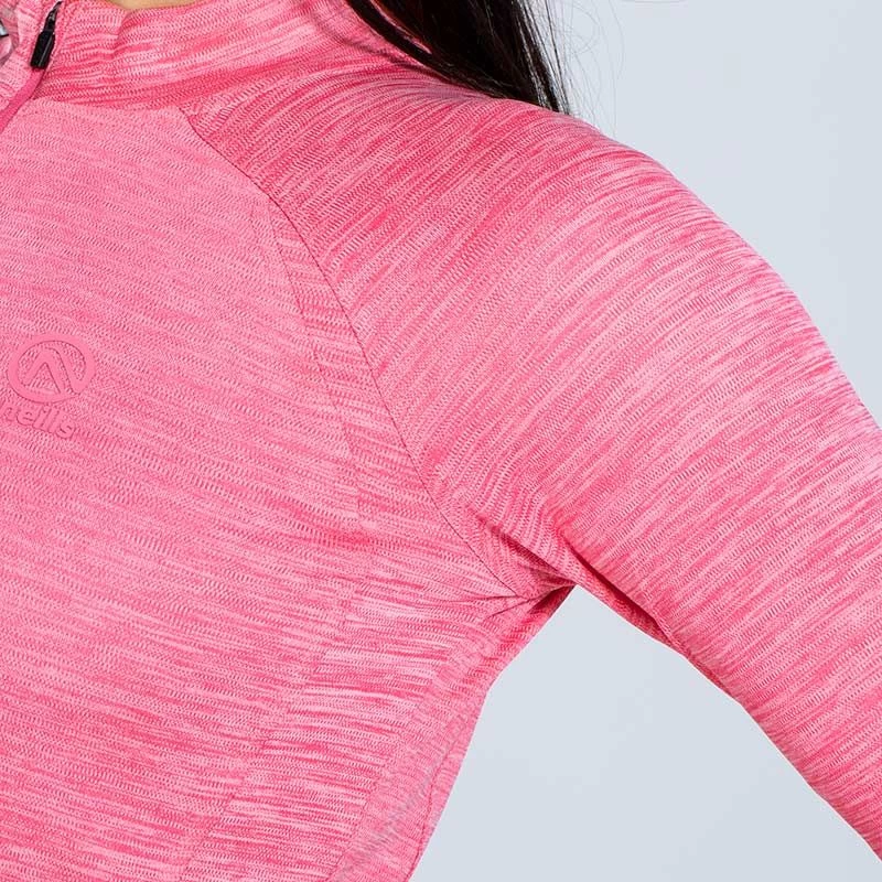 Women's Madison Half Zip Midlayer Top Pink 4 Women's Madison Half Zip Midlayer Top Pink - Image 4